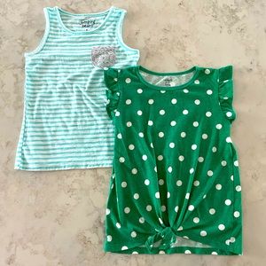Bundle of 6/7 tanks: Green dots, blue stripes